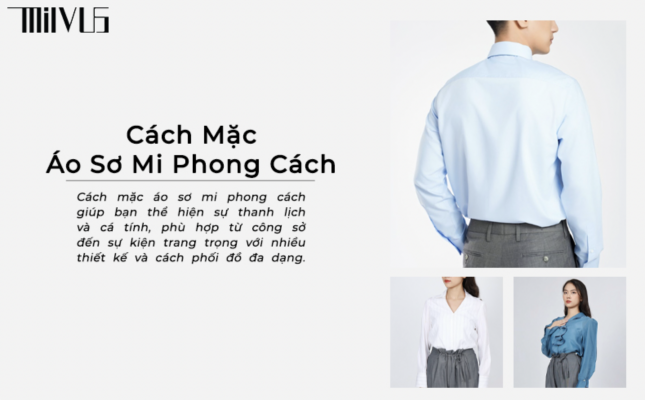 Cách mặc áo sơ mi phong cách