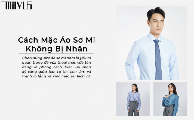 cách mặc áo sơ mi không bị nhăn