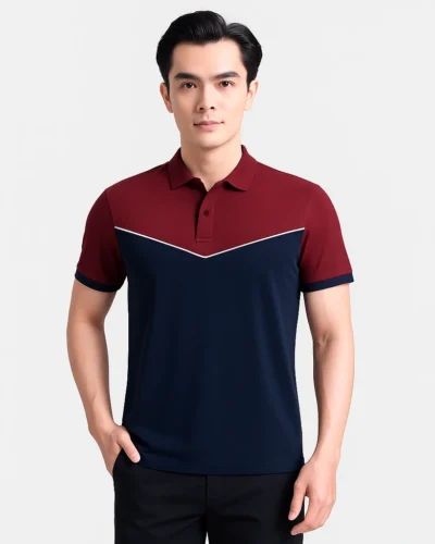Alternative view of Áo Polo Nam Two-Tone Active