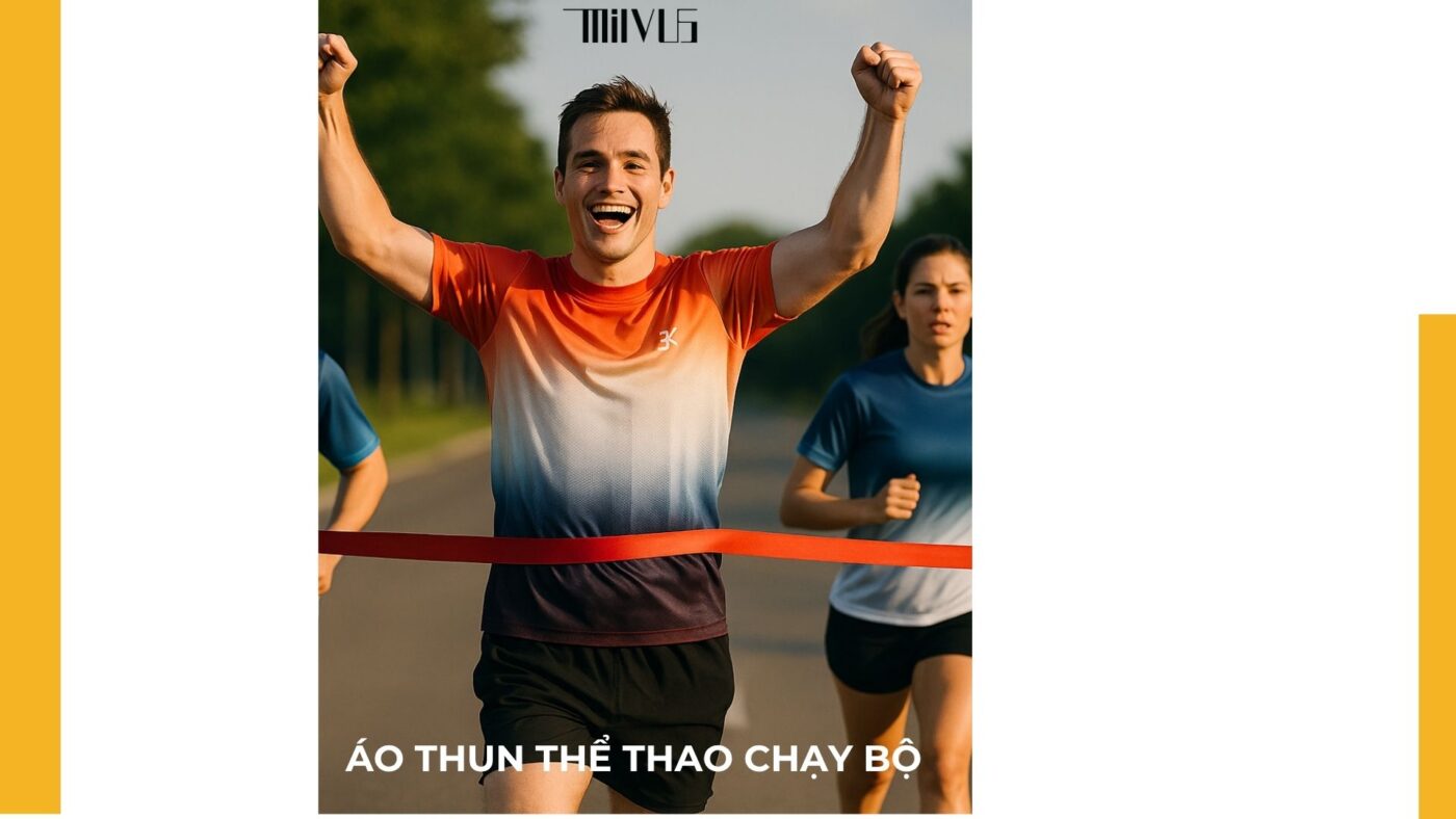 Áo thun thể thao cho người chạy bộ cần có khả năng co giãn 4 chiều, giúp người chạy dễ dàng vung tay – sải bước mà không bị vướng víu. Những mẫu áo chứa 5-10% spandex mang lại cảm giác “như không mặc” – vô cùng lý tưởng.
