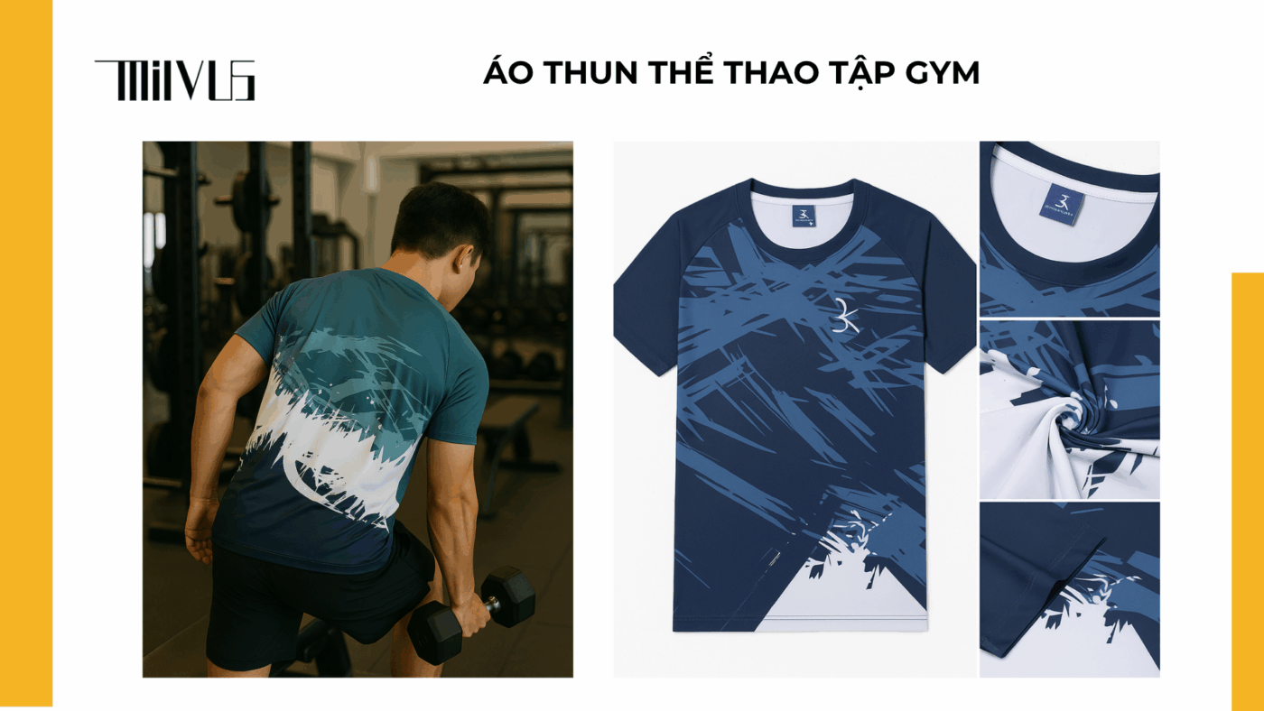Áo thun thể thao cho người tập gym