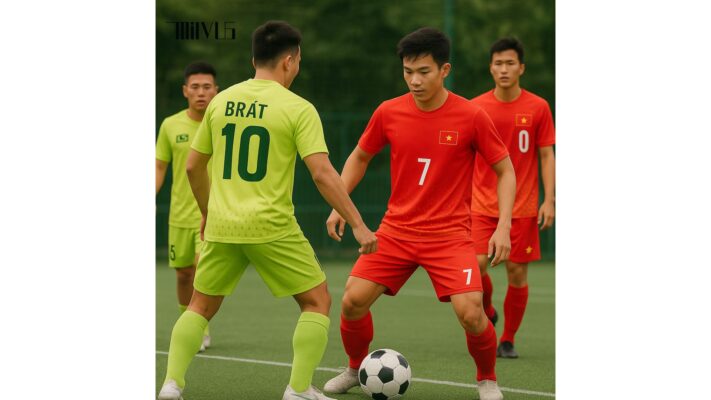 Áo thun thể thao cho người đá bóng