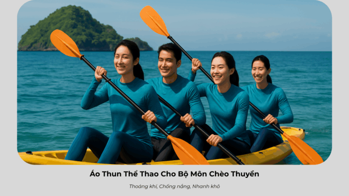 Áo Thun Thể Thao Cho Bộ Môn Chèo Thuyền