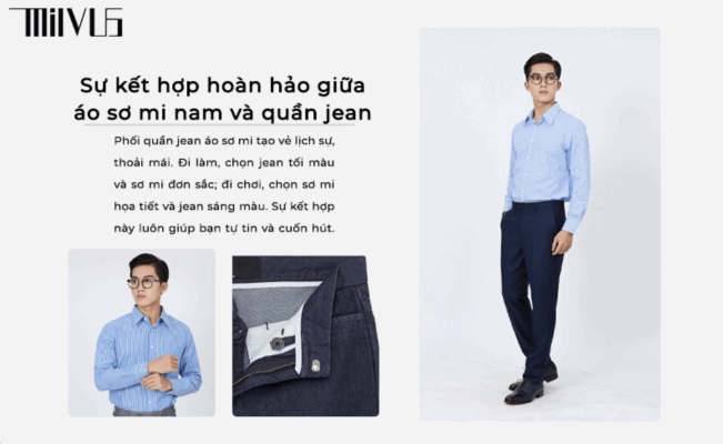 Phối Quần Jean Áo Sơ Mi Nam Tạo Phong Cách Lịch Lãm, Năng Động