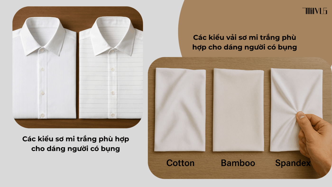 Áo Sơ Mi Trắng Cho Người Mập