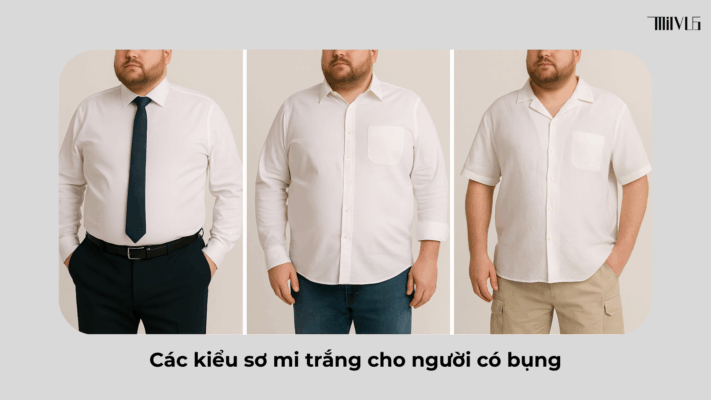 Áo Sơ Mi Trắng Cho Người Mập