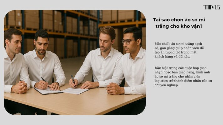 Áo Sơ Mi Trắng Cho Nhân Viên Logistics