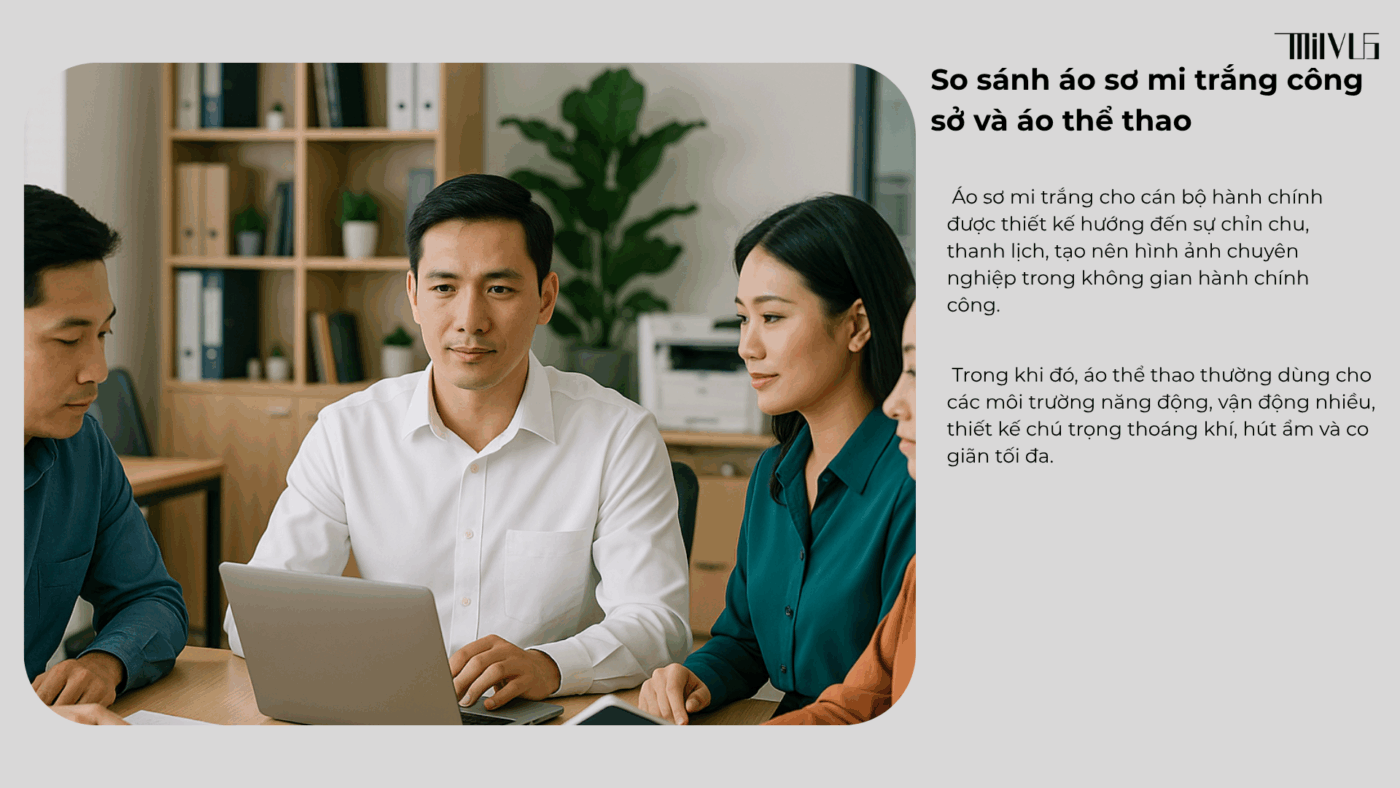 Áo Sơ Mi Trắng Cho Cán Bộ Hành Chính
