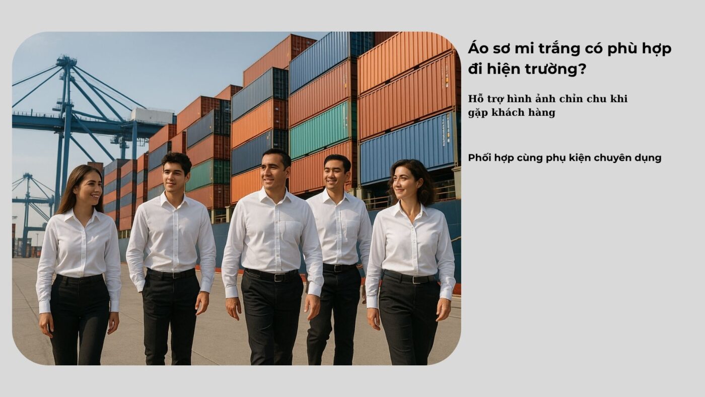 Áo Sơ Mi Trắng Cho Nhân Viên Logistics