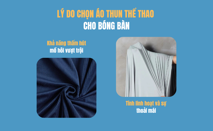 Áo Thun Thể Thao Cho Bộ Môn Bóng Bàn