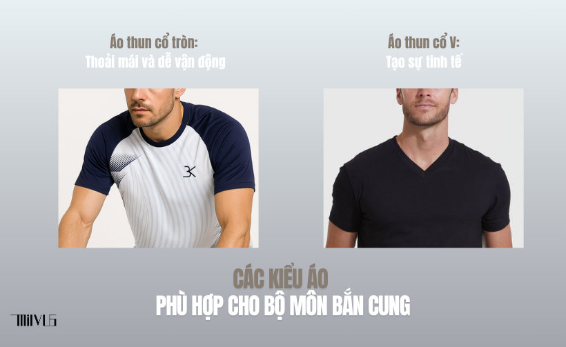 Áo thun thể thao cho bộ môn bắn cung được thiết kế tối ưu giúp người chơi thoải mái khi giương cung, linh hoạt khi thao tác và giữ phong độ trong suốt buổi thi đấu. Với chất liệu co giãn, thoáng khí và form may chuyên dụng, đây là lựa chọn không thể thiếu cho vận động viên và CLB bắn cung chuyên nghiệp lẫn phong trào. Tìm hiểu ngay cách chọn áo chuẩn, mẫu đang được ưa chuộng và nơi mua uy tín!