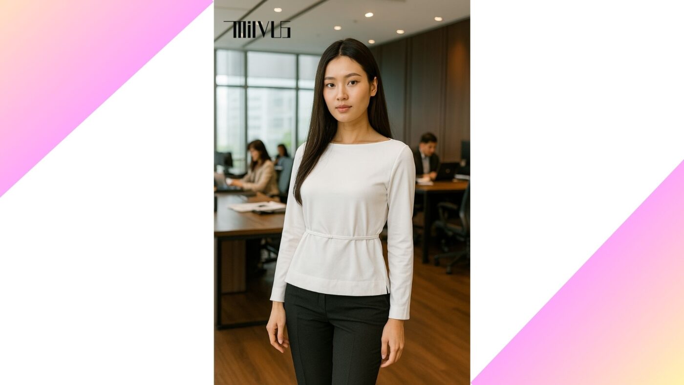 Áo Thun Nữ Cổ Tròn Màu Trắng Tinh Khiết Hàng Đẹp