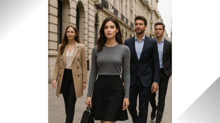 Áo Thun Nữ Dài Tay Màu Xám Khói Thanh Lịch