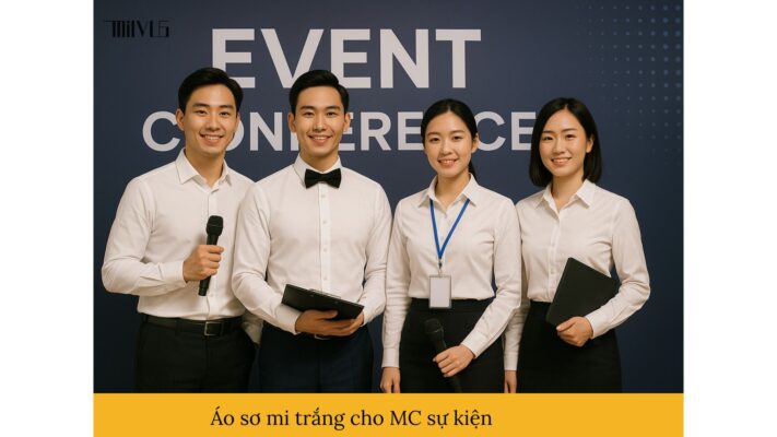 Áo sơ mi trắng cho MC sự kiện