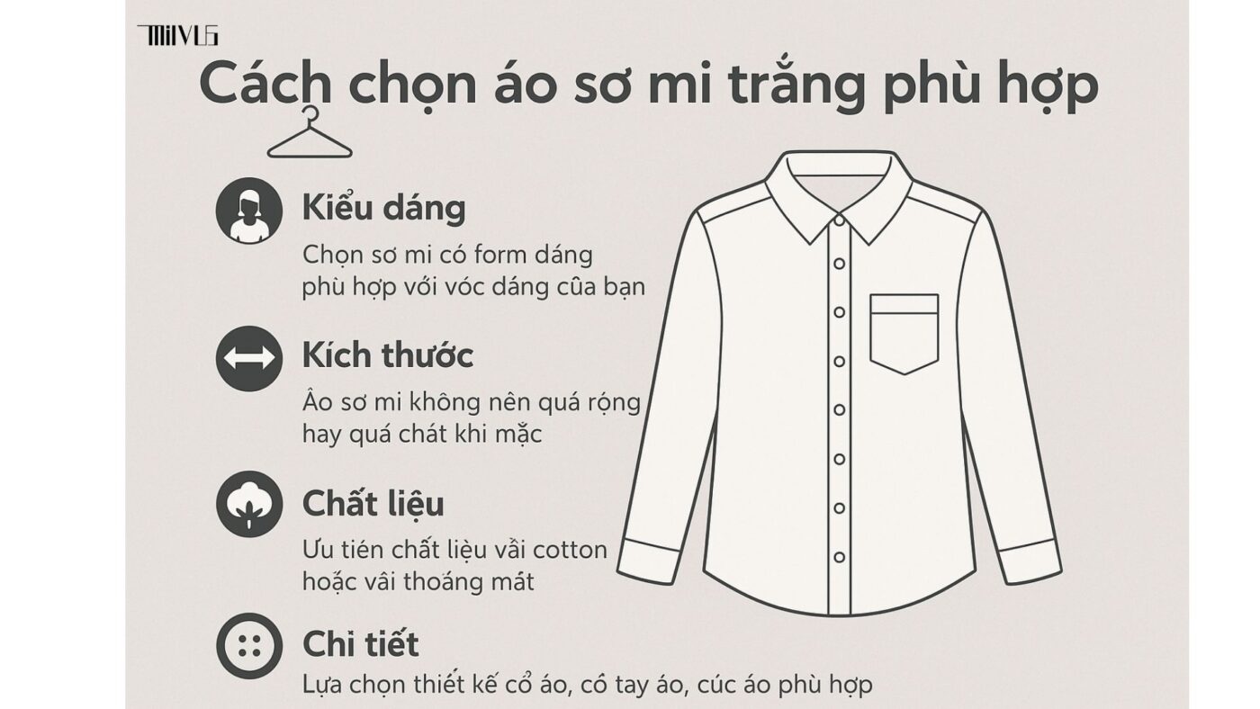 Áo sơ mi trắng cho bạn gái