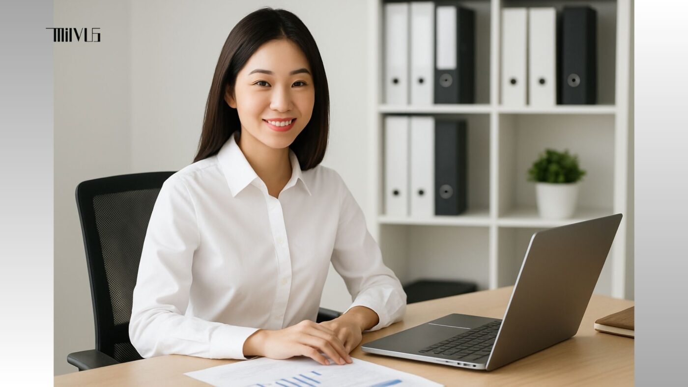 Áo sơ mi trắng cho bạn gái công sở
