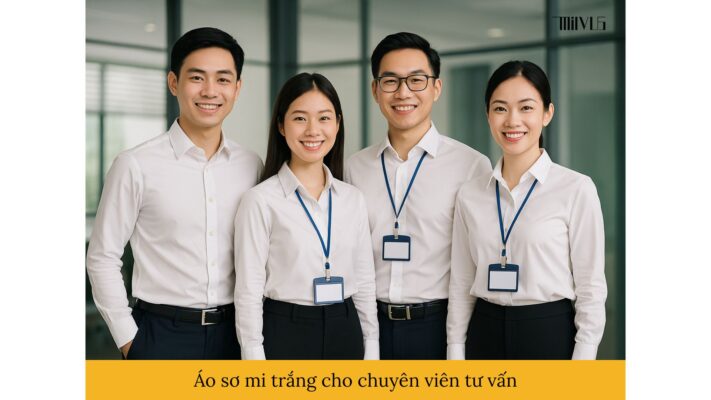 Áo sơ mi trắng cho chuyên viên tư vấn