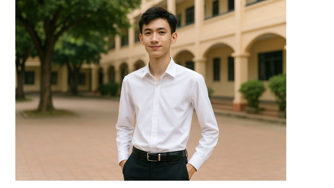 Áo sơ mi trắng cho đi học
