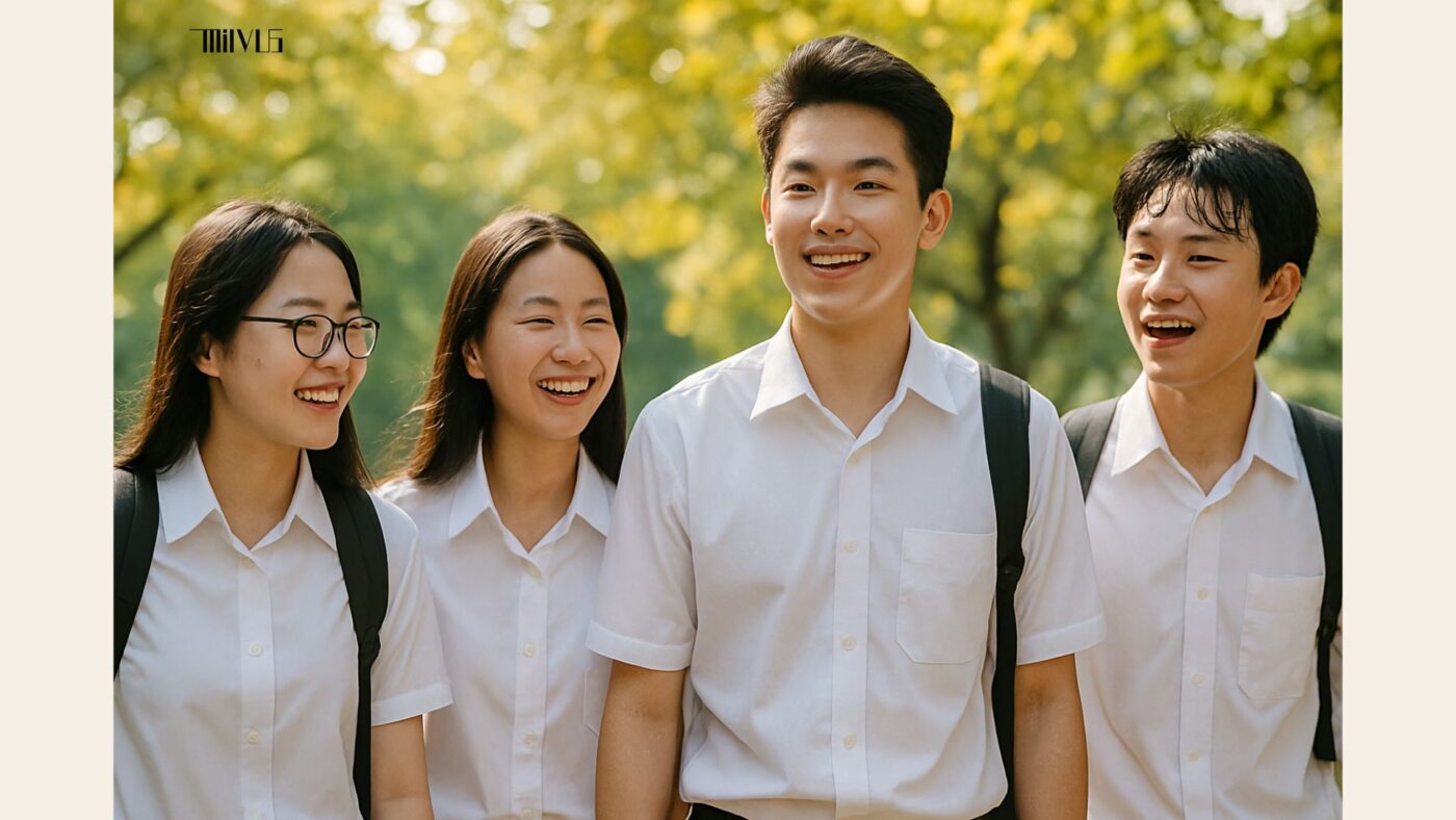 Áo sơ mi trắng cho đi học