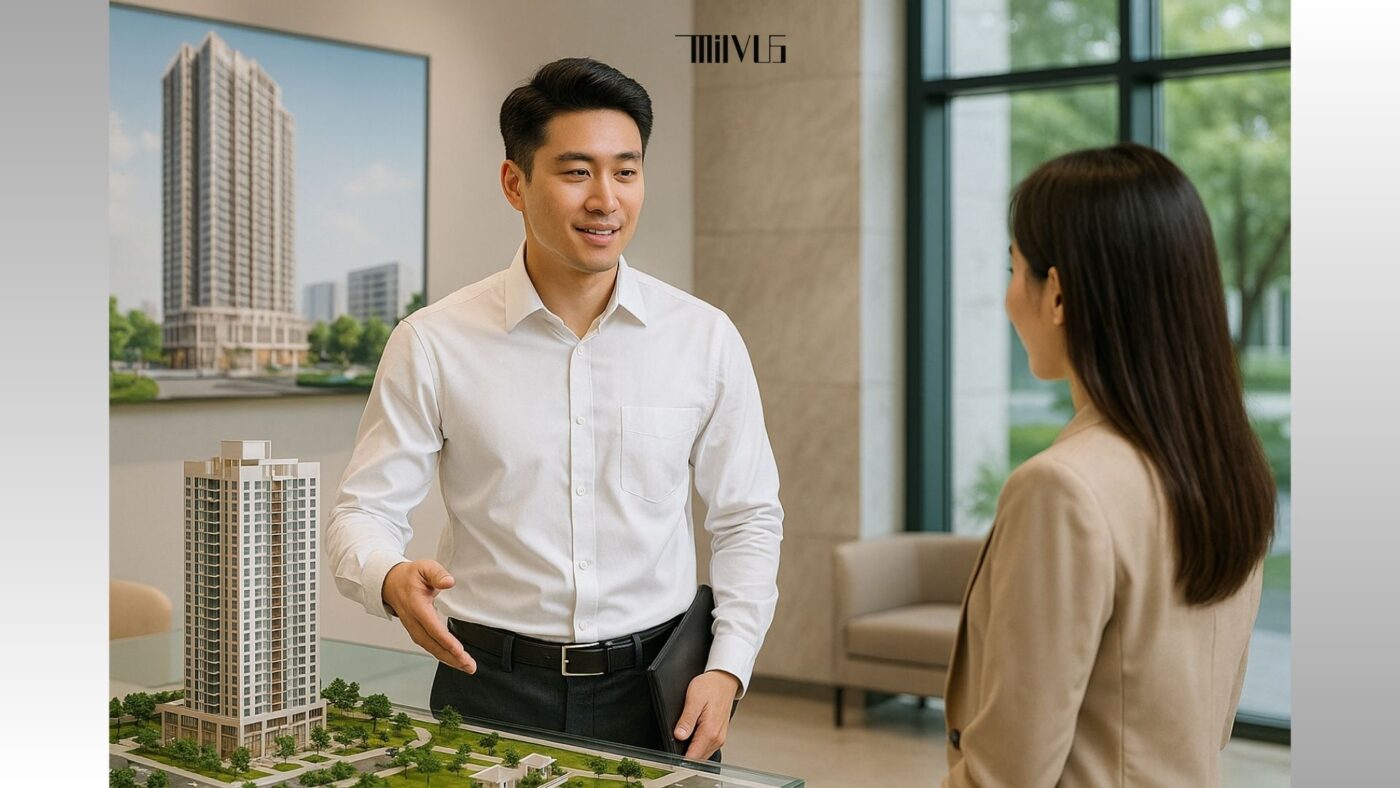 Áo sơ mi trắng cho đi làm bất động sản