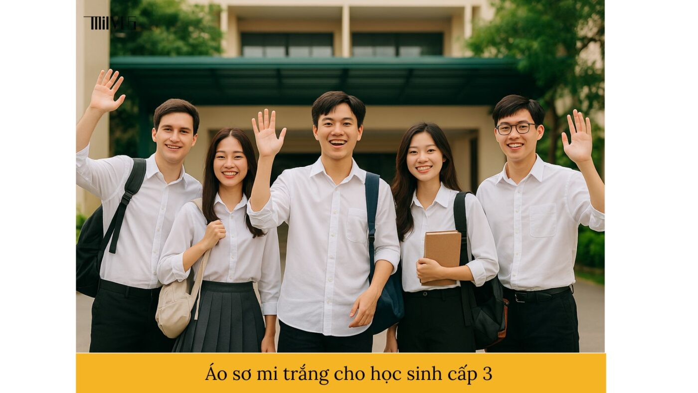 Áo sơ mi trắng cho học sinh cấp 3