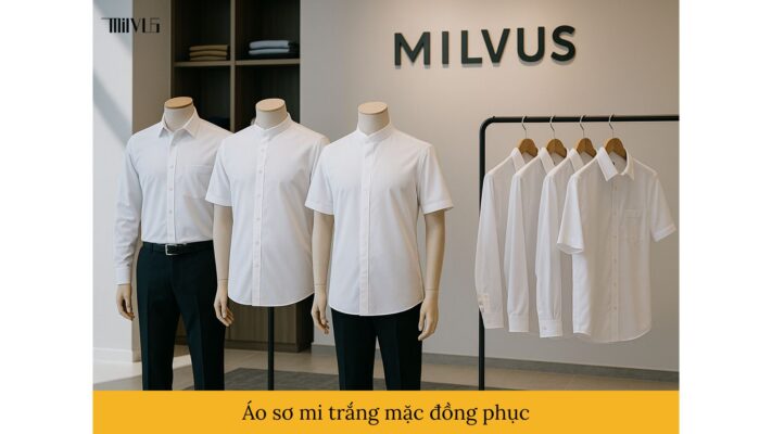 Áo sơ mi trắng cho mặc đồng phục
