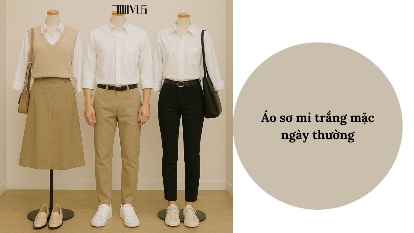 Áo sơ mi trắng cho mặc thường ngày