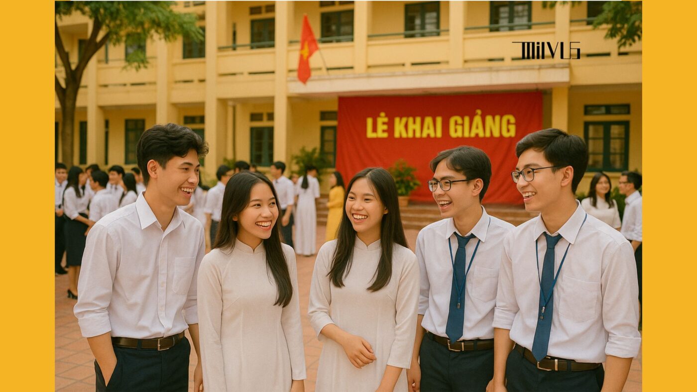 Áo sơ mi trắng cho ngày khai giảng