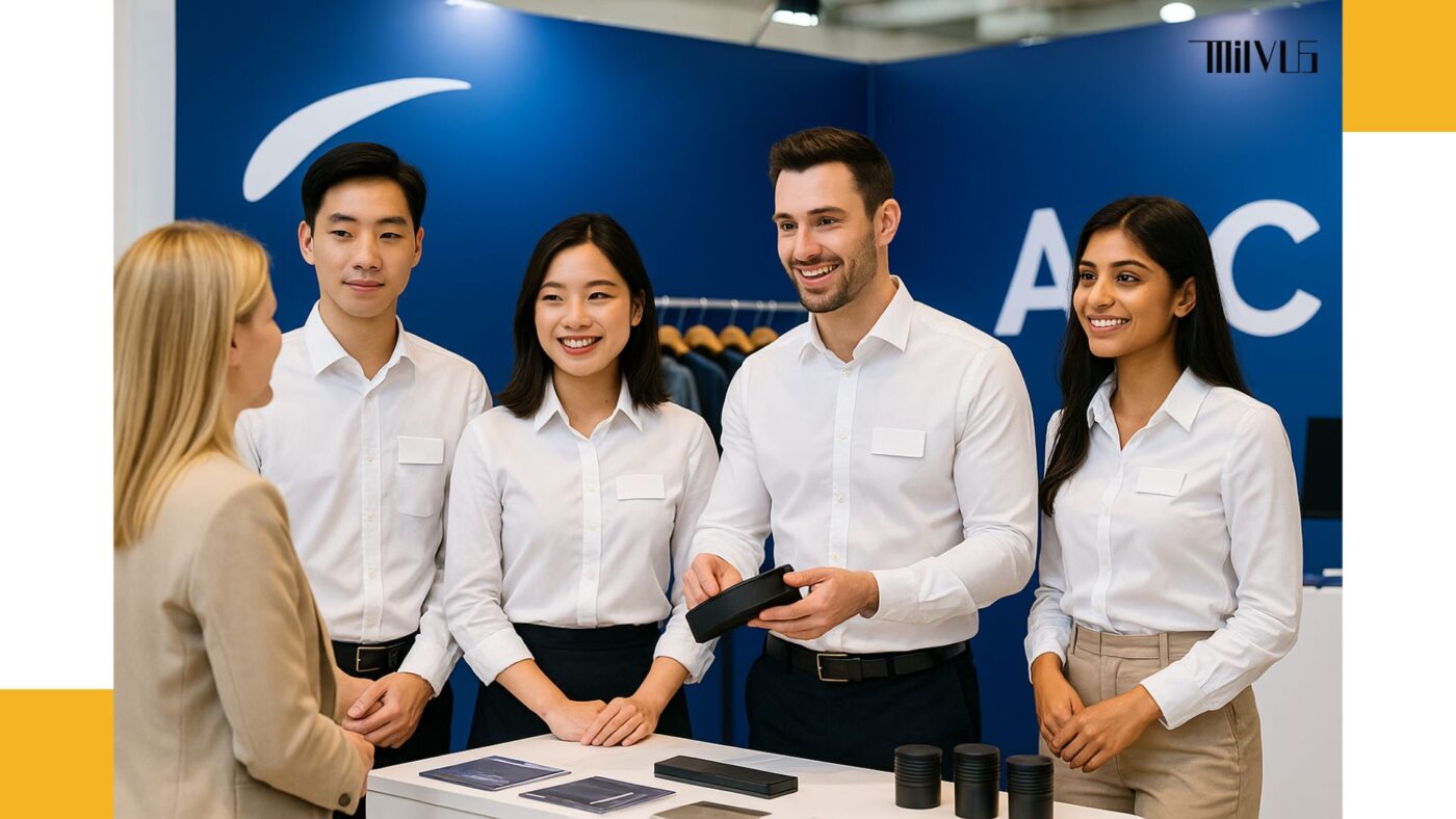Áo sơ mi trắng cho người bán hàng