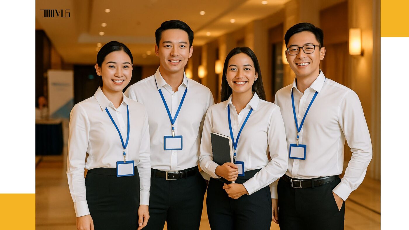 Áo sơ mi trắng cho người dự hội nghị