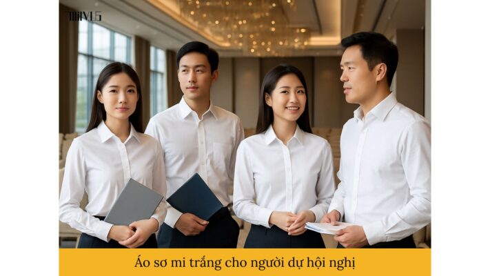 Áo sơ mi trắng cho người dự hội nghị