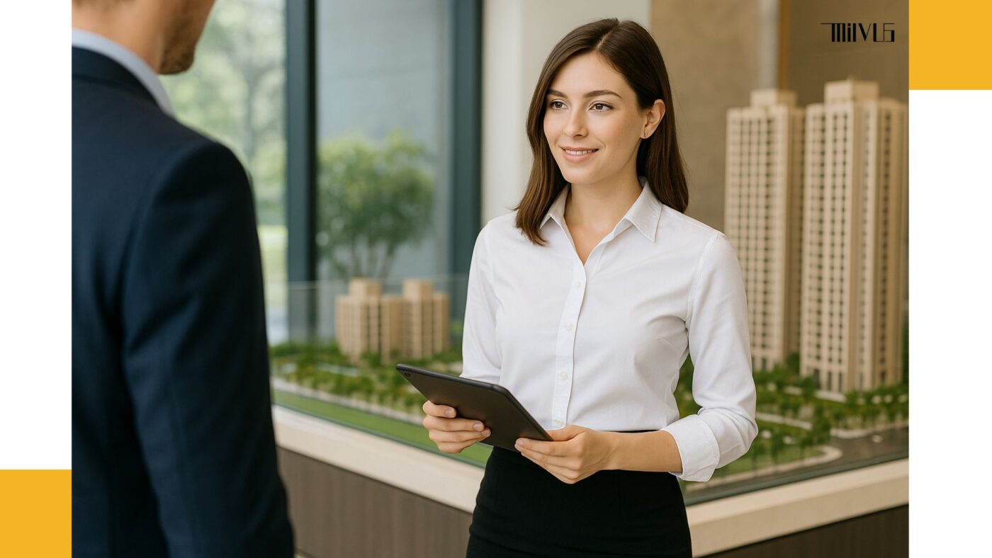 Áo sơ mi trắng cho nhân viên sale bất động sản