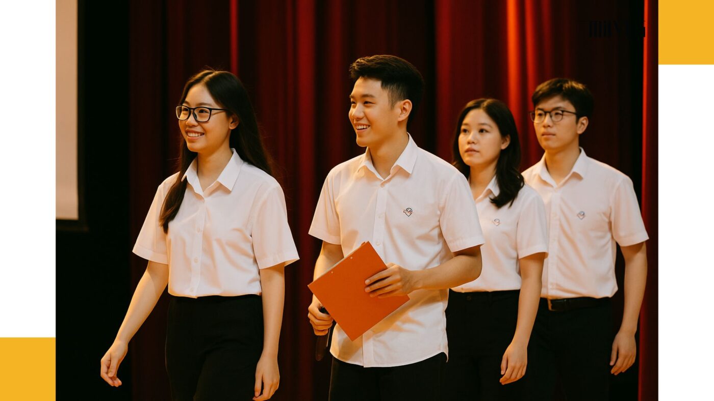 Áo sơ mi trắng cho sinh viên đại học