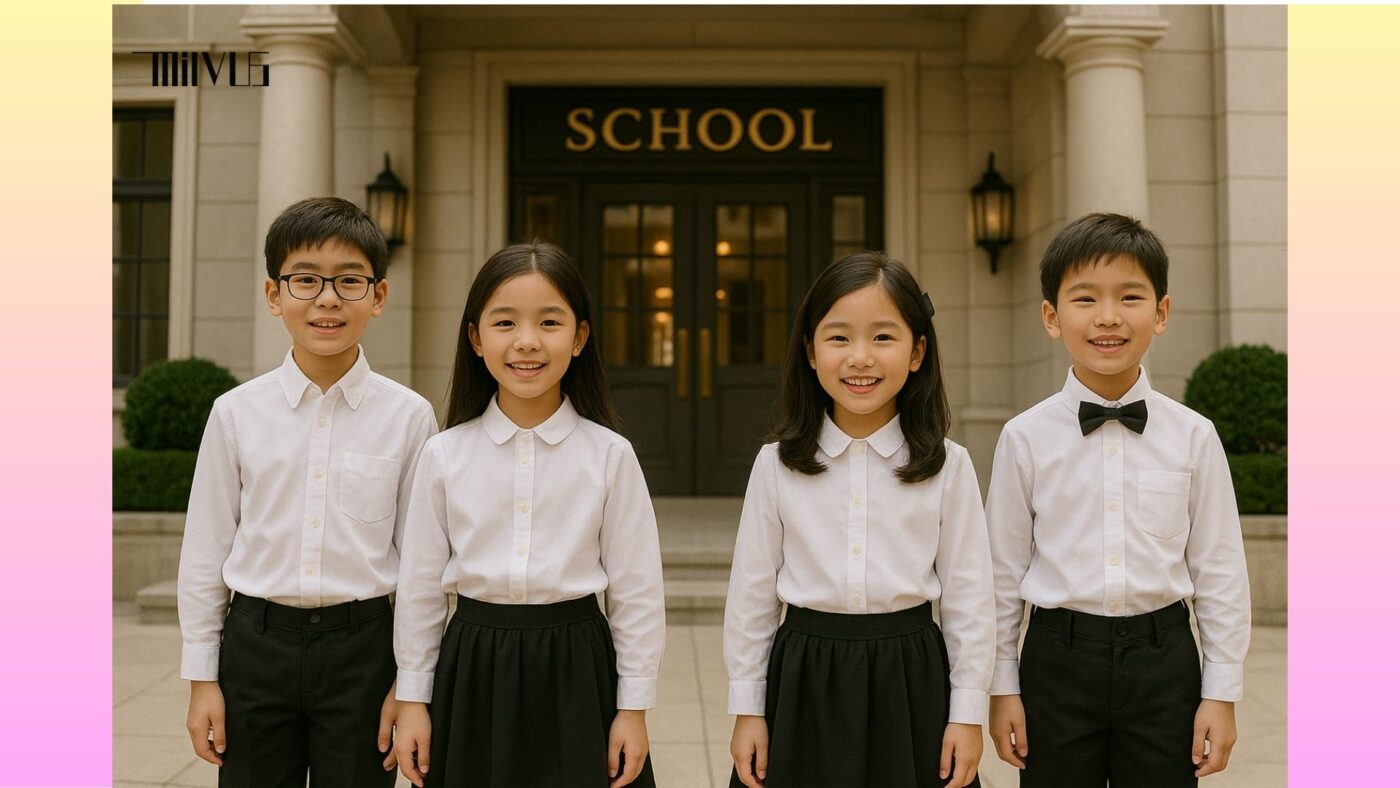 Áo sơ mi trắng cho trẻ em
