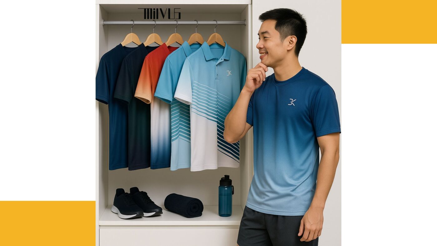 Áo thun thể thao cho người tập buổi tối