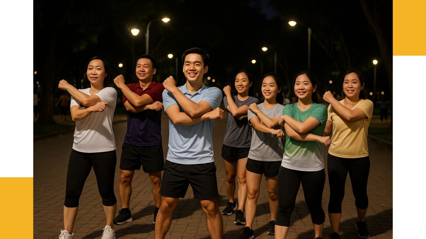 Áo thun thể thao cho người tập buổi tối
