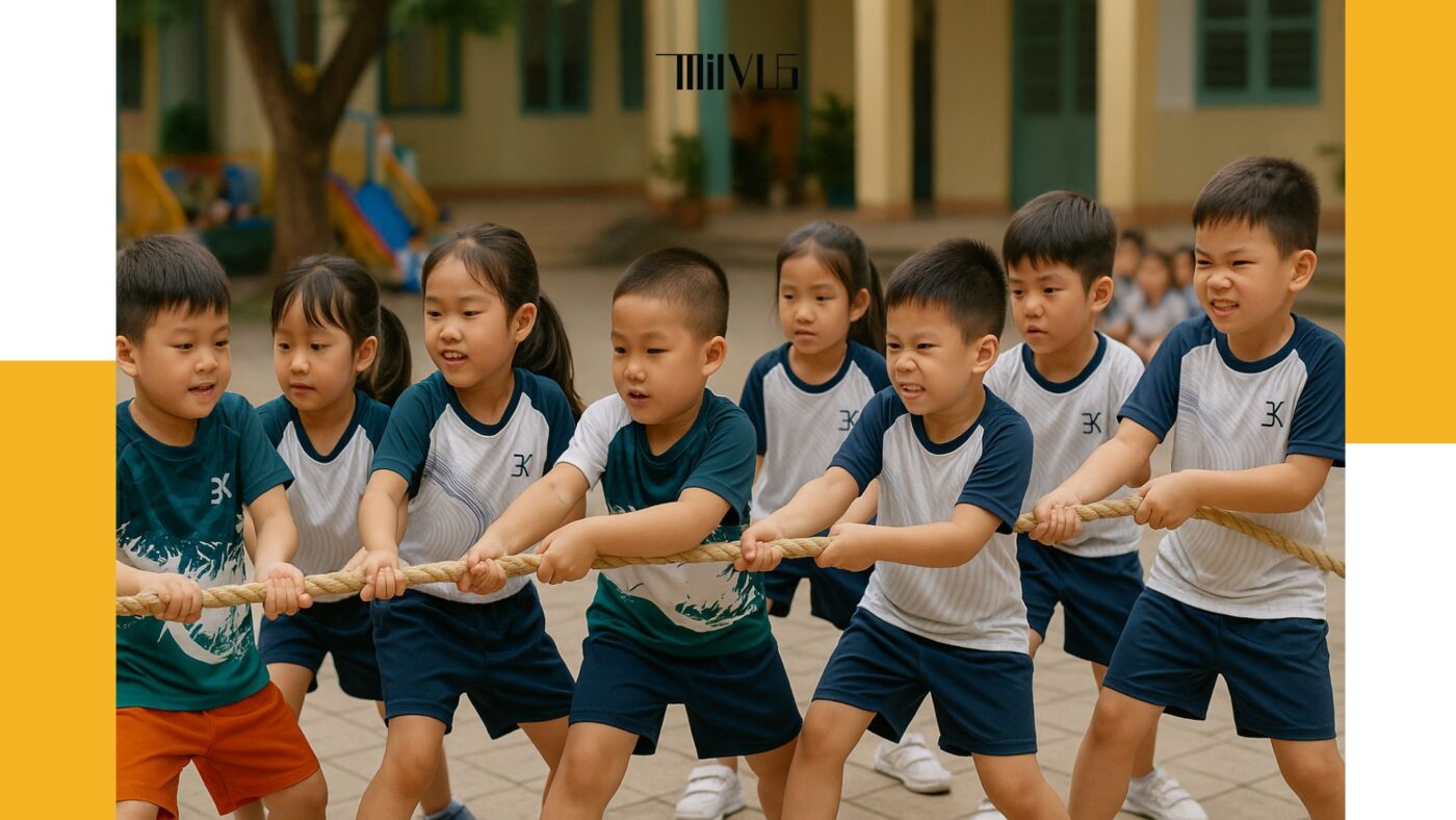 Áo thun thể thao cho trẻ mẫu giáo