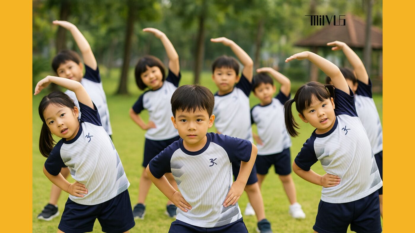 Áo thun thể thao cho trẻ mẫu giáo