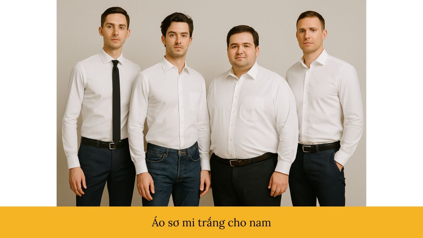 Áo sơ mi trắng cho nam