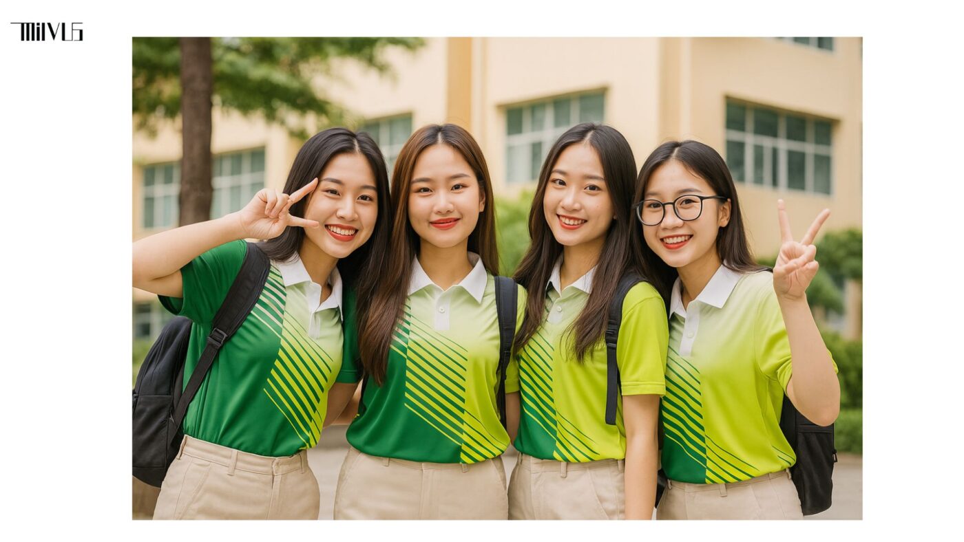 Áo thun thể thao cho nữ sinh viên