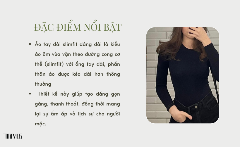 Áo Thun Nữ Dáng Dài Tay Ôm Gợi Cảm