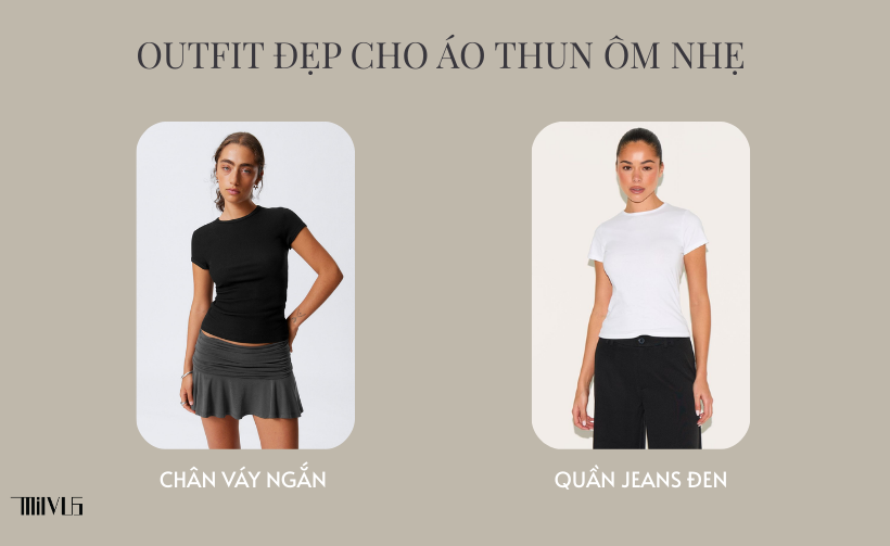 Áo Thun Nữ Cổ Tròn Dáng Ôm Nhẹ Hàng Đẹp
