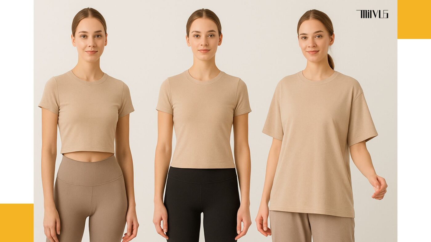 Áo Thun Nữ Màu Nude Nhẹ Nhàng Dễ Phối Đồ