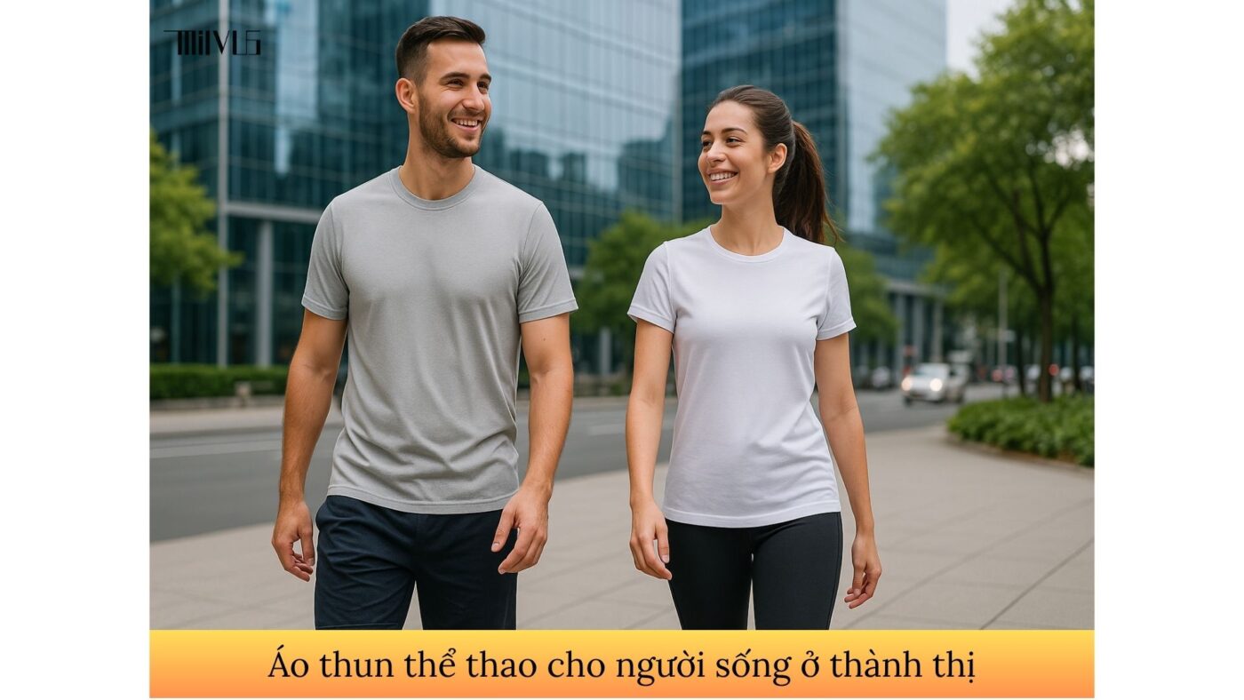 Áo thun thể thao cho người sống ở thành thị