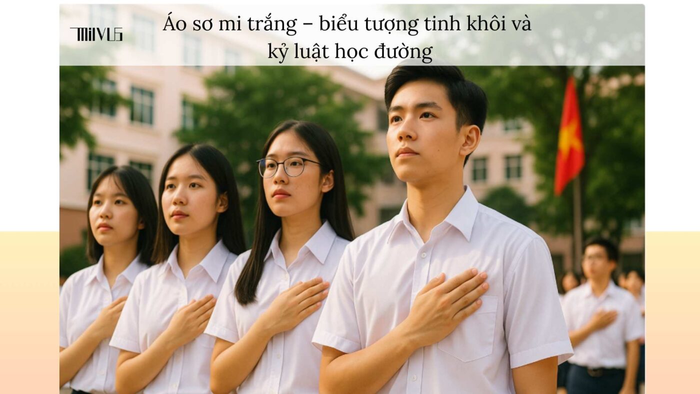 Áo sơ mi trắng cho học sinh – biểu tượng tinh khôi và kỷ luật học đường