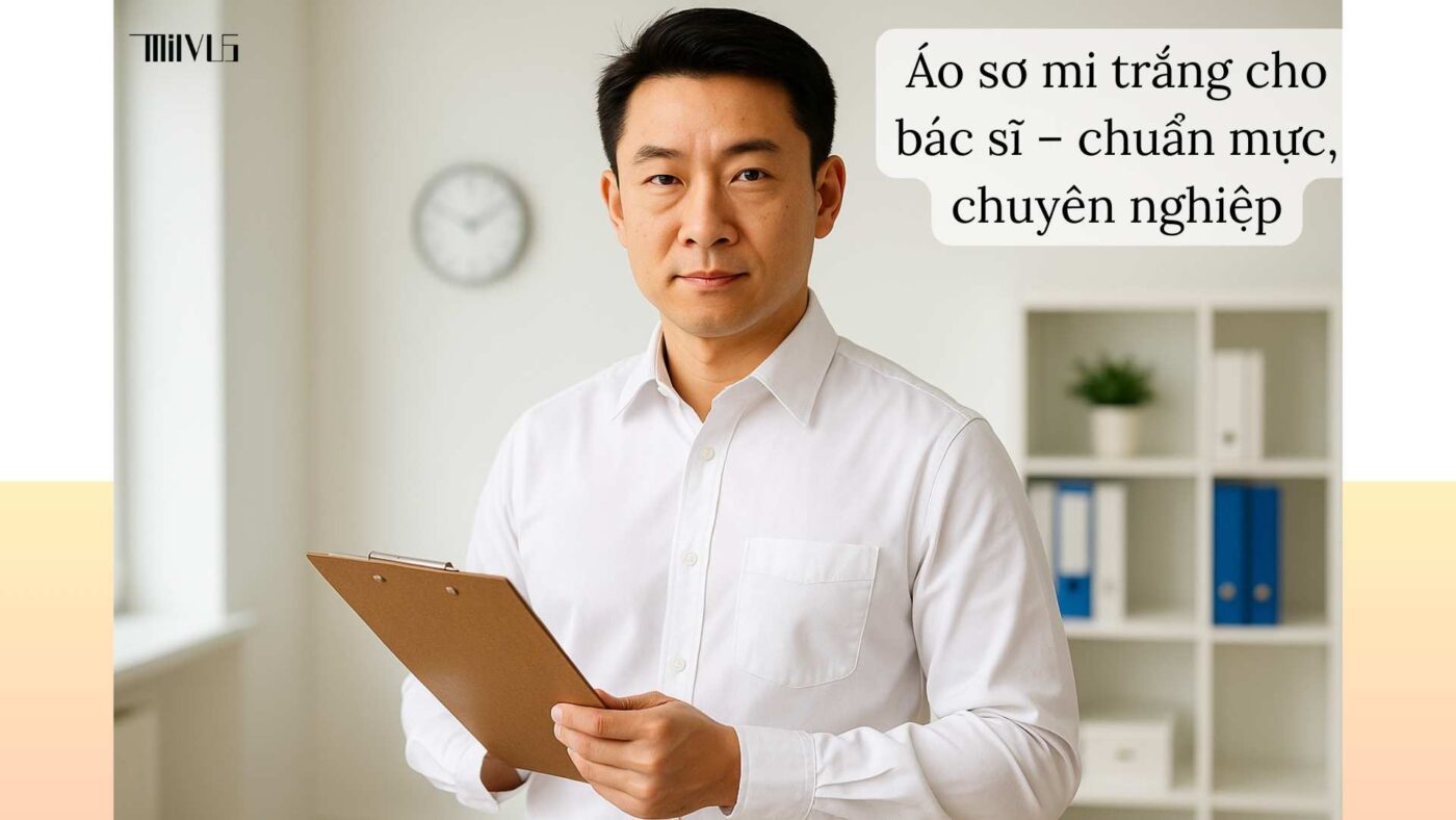 Áo sơ mi trắng cho bác sĩ – đặc điểm nhận diện chuẩn mực, chuyên nghiệp