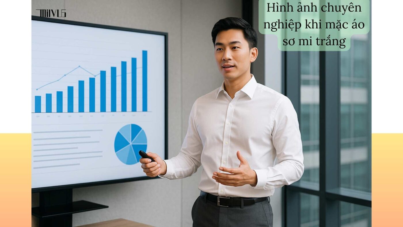 Áo sơ mi trắng cho quản lý – đa dạng kiểu dáng slim-fit, regular.