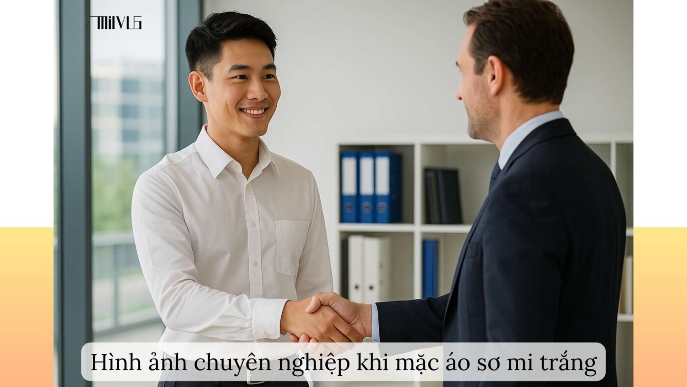 Áo sơ mi trắng cho nhân viên kinh doanh – chuyên nghiệp, chỉn chu, gây ấn tượng ban đầu