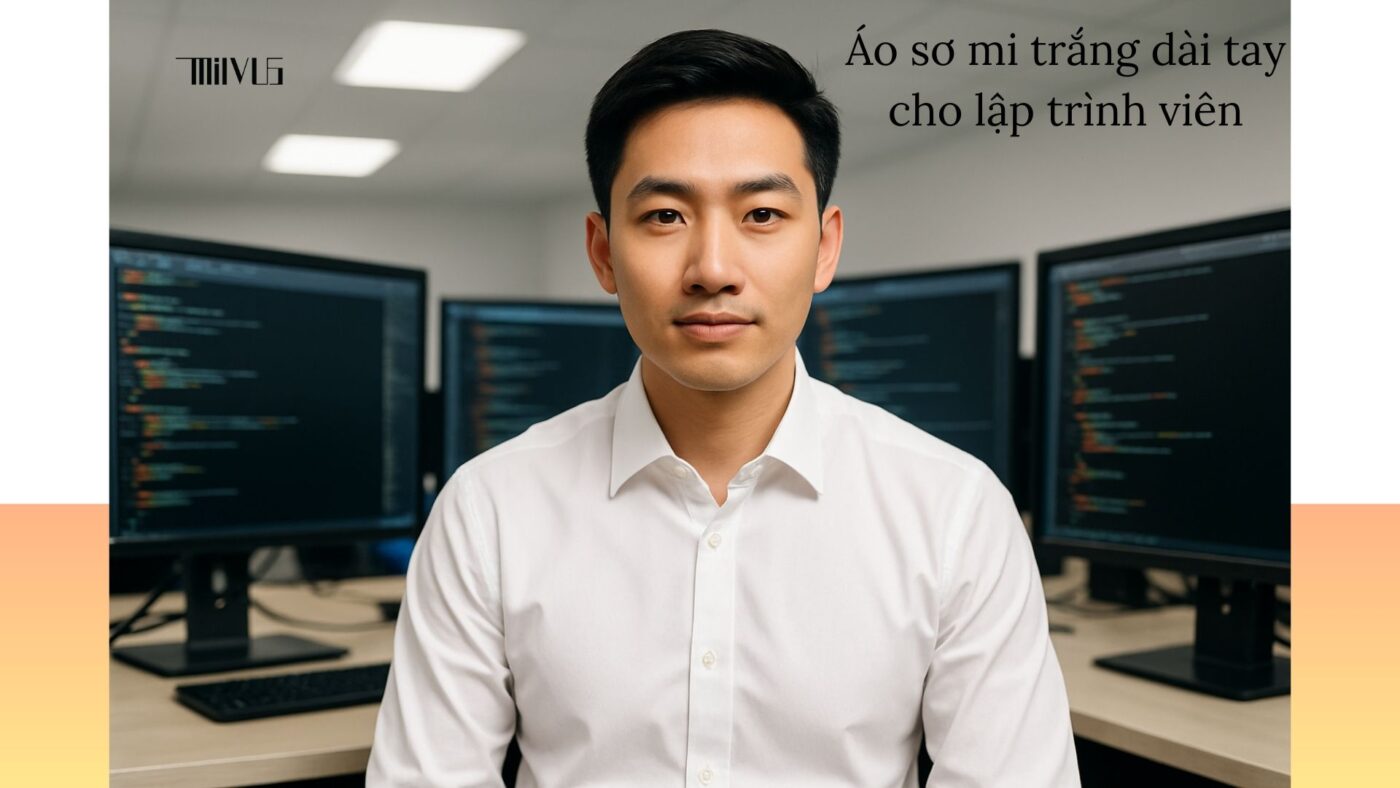 Áo sơ mi trắng cho nhân viên IT