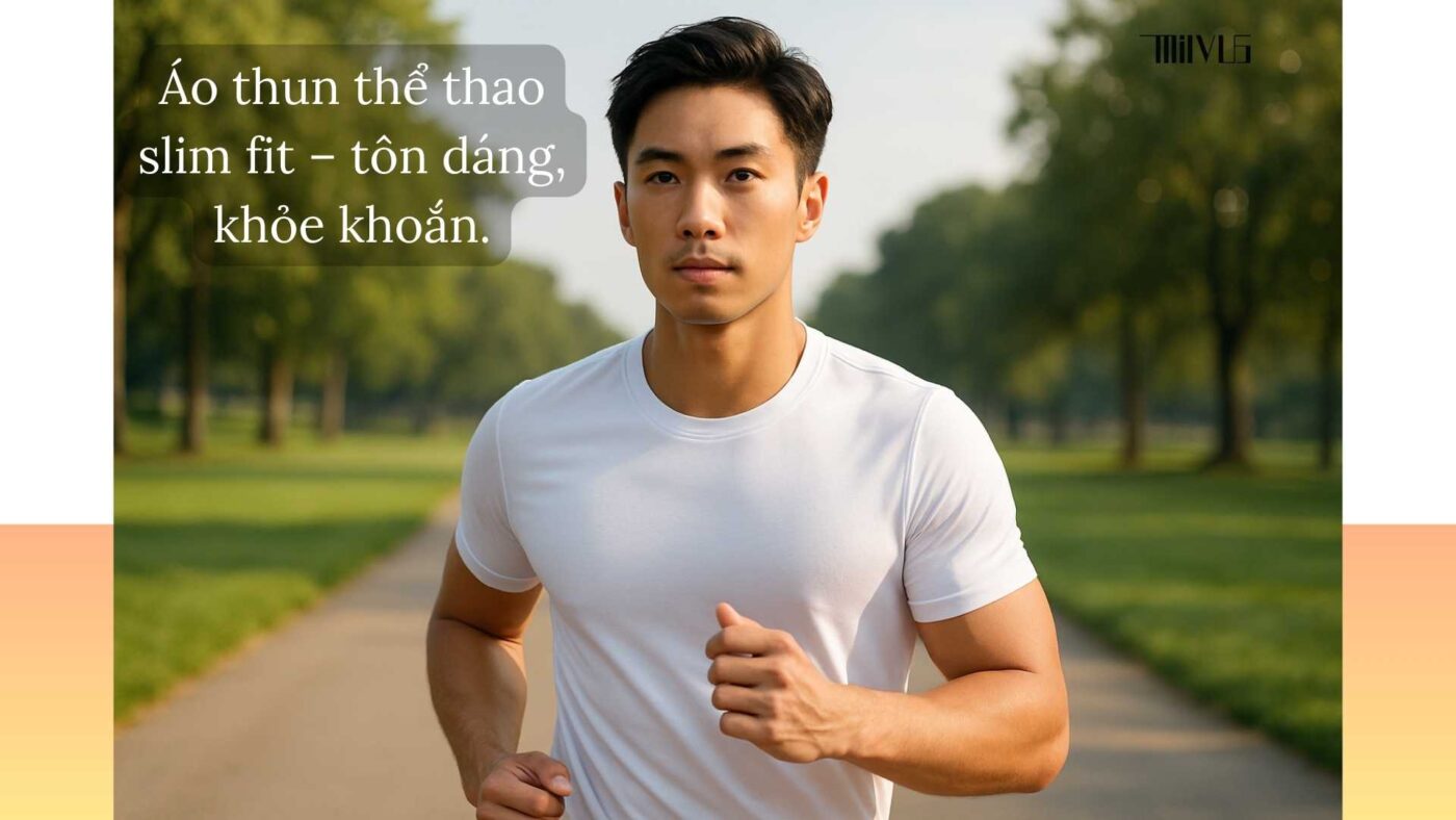 Áo thun thể thao slim fit – tôn dáng, khỏe khoắn, được giới trẻ ưa chuộng